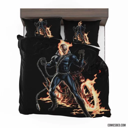 Ghost Rider Chronicles Marvel Infernal Hero Comic Bedding Set 1