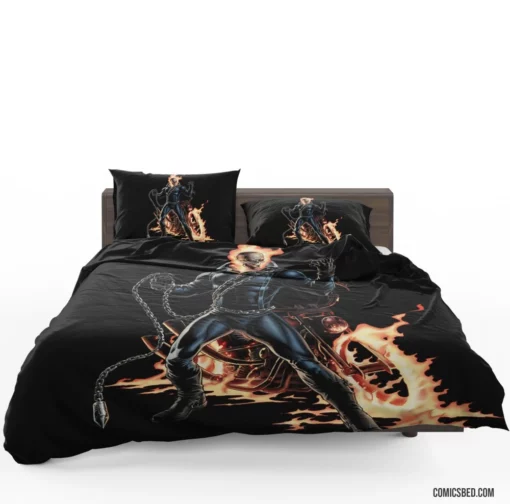 Ghost Rider Chronicles Marvel Infernal Hero Comic Bedding Set