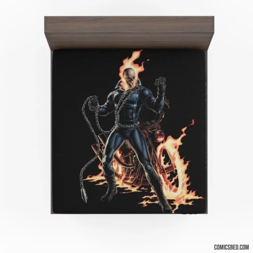 Ghost Rider Chronicles Marvel Infernal Hero Comic Fitted Sheet 1