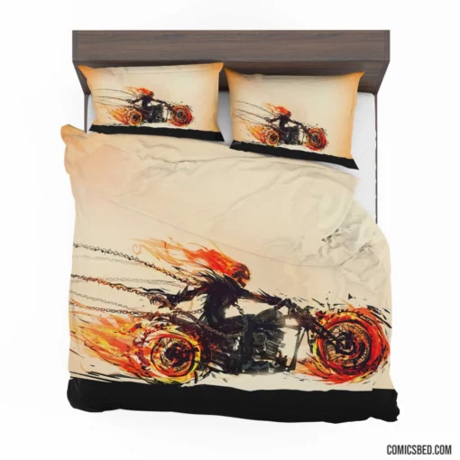 Ghost Rider Chronicles Marvel Motorcycle Hero Comic Bedding Set 1