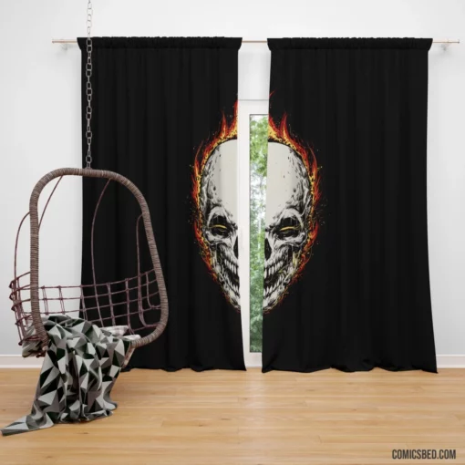 Ghost Rider Chronicles Marvel Supernatural Hero Comic Curtain