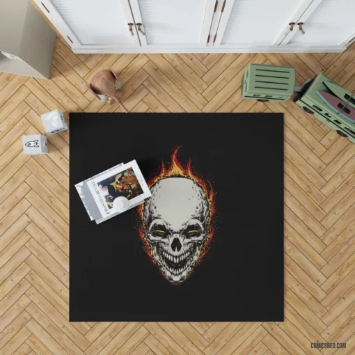 Ghost Rider Chronicles Marvel Supernatural Hero Comic Rug