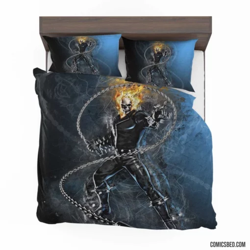 Ghost Rider Fiery Marvel Ride Comic Bedding Set 1