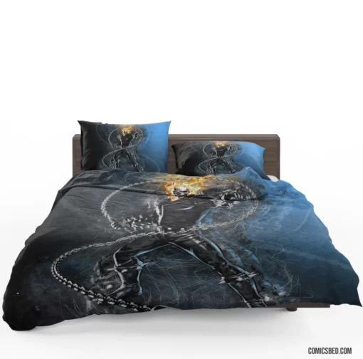 Ghost Rider Fiery Marvel Ride Comic Bedding Set