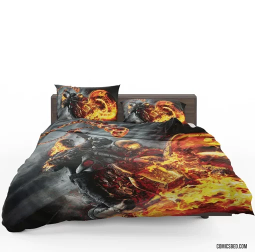 Ghost Rider Flames of Retribution Comic Bedding Set