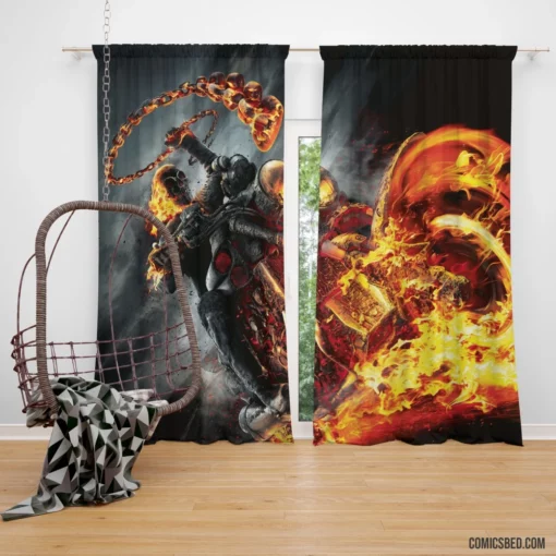 Ghost Rider Flames of Retribution Comic Curtain