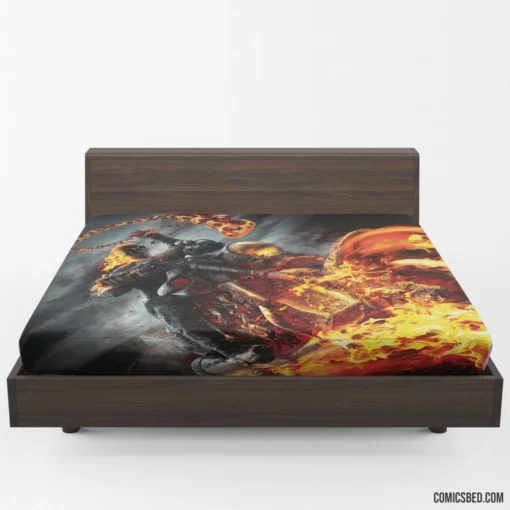 Ghost Rider Flames of Retribution Comic Fitted Sheet