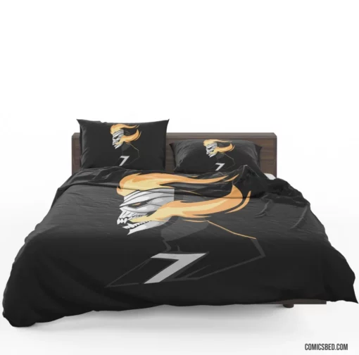 Ghost Rider Flaming Vengeance Comic Bedding Set