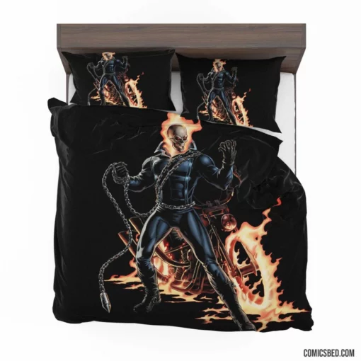 Ghost Rider Hell Burning Justice Comic Bedding Set 1