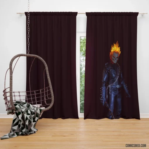 Ghost Rider Hellish Adventures Comic Curtain