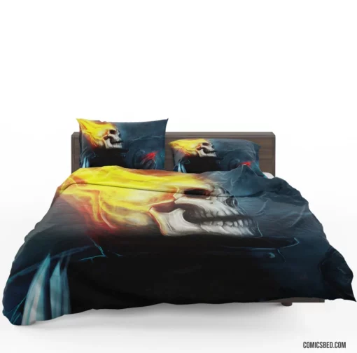 Ghost Rider Hellish Vengeance Comic Bedding Set