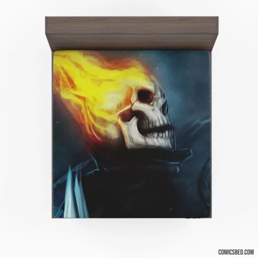 Ghost Rider Hellish Vengeance Comic Fitted Sheet 1