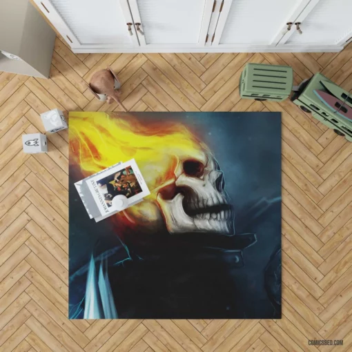 Ghost Rider Hellish Vengeance Comic Rug