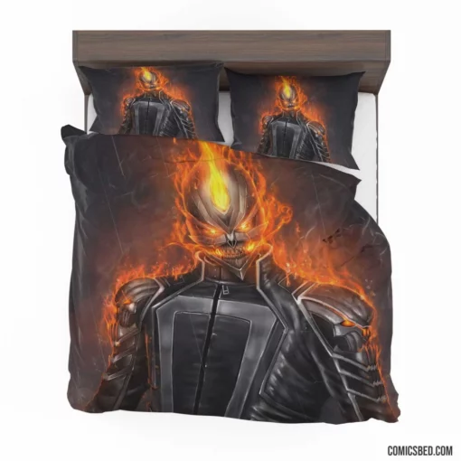 Ghost Rider Marvel Fiery Avenger Comic Bedding Set 1