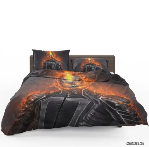 Ghost Rider Marvel Fiery Avenger Comic Bedding Set