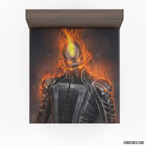 Ghost Rider Marvel Fiery Avenger Comic Fitted Sheet 1