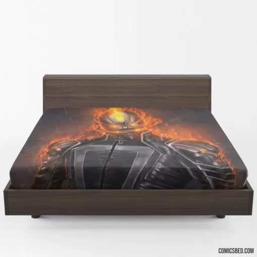 Ghost Rider Marvel Fiery Avenger Comic Fitted Sheet