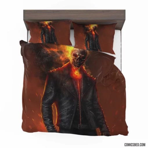 Ghost Rider Marvel Fiery Resolve Comic Bedding Set 1