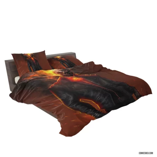 Ghost Rider Marvel Fiery Resolve Comic Bedding Set 2