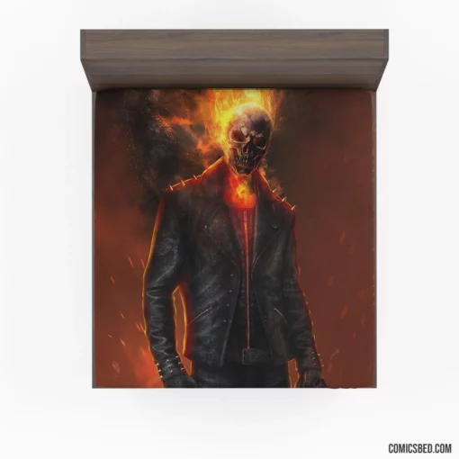 Ghost Rider Marvel Fiery Resolve Comic Fitted Sheet 1