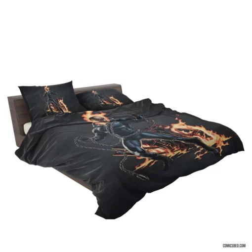 Ghost Rider Marvel Fiery Rider Comic Bedding Set 2