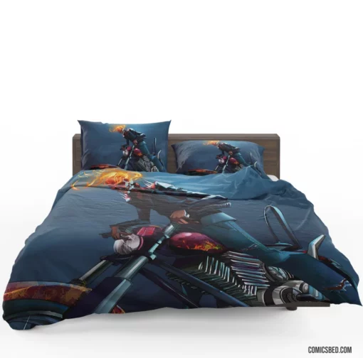 Ghost Rider Marvel Infernal Vigil Comic Bedding Set