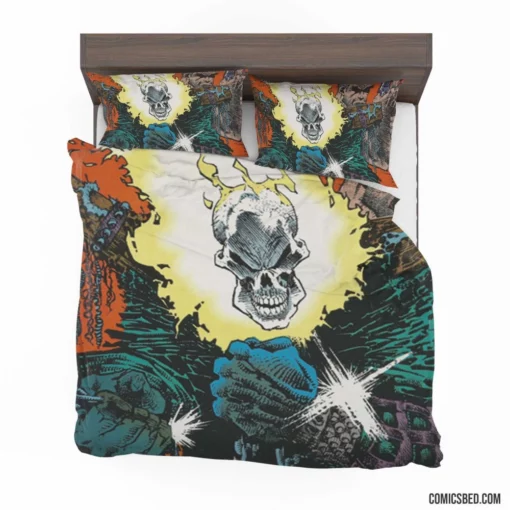 Ghost Rider Marvel Maverick Comic Bedding Set 1