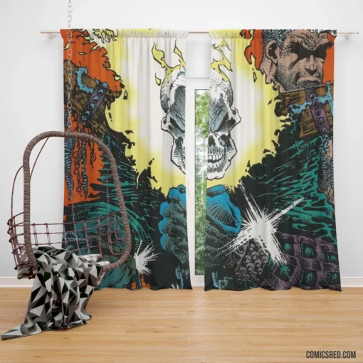 Ghost Rider Marvel Maverick Comic Curtain