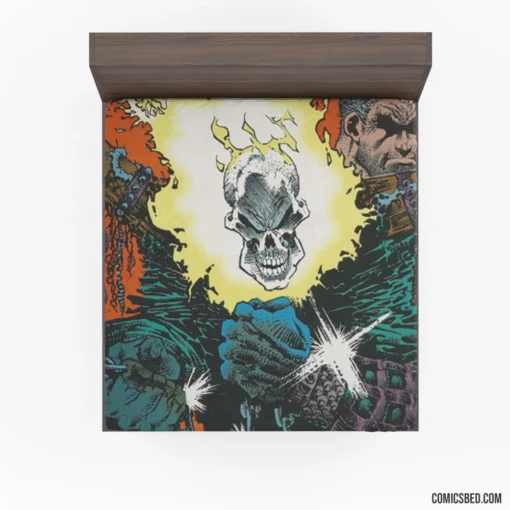 Ghost Rider Marvel Maverick Comic Fitted Sheet 1