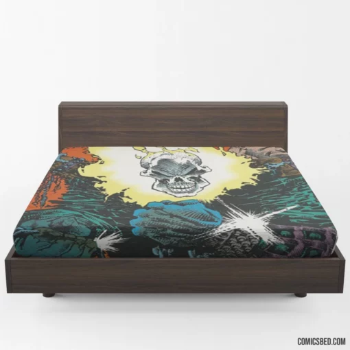 Ghost Rider Marvel Maverick Comic Fitted Sheet