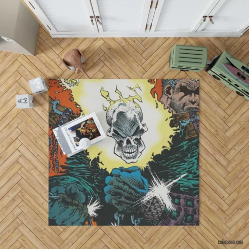 Ghost Rider Marvel Maverick Comic Rug