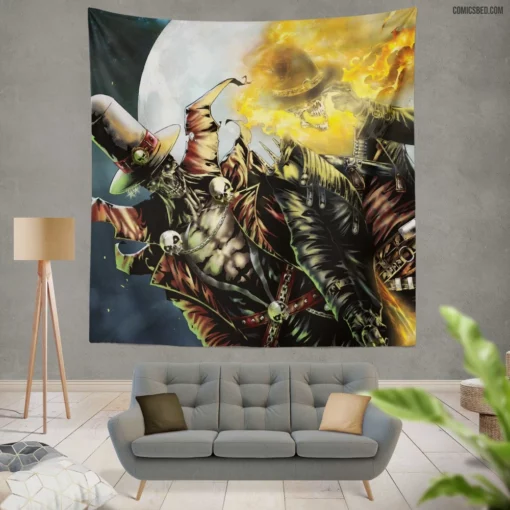 Ghost Rider Marvel Spirit Avenger Comic Wall Tapestry