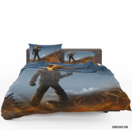 Ghost Rider Marvel Vengeful Spirit Comic Bedding Set