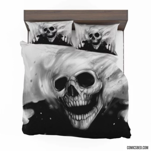 Ghost Rider Skull Haunting Stare Comic Bedding Set 1