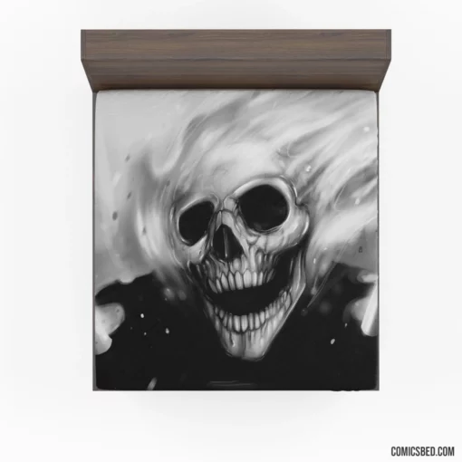 Ghost Rider Skull Haunting Stare Comic Fitted Sheet 1