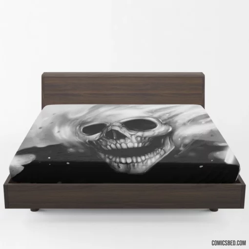 Ghost Rider Skull Haunting Stare Comic Fitted Sheet