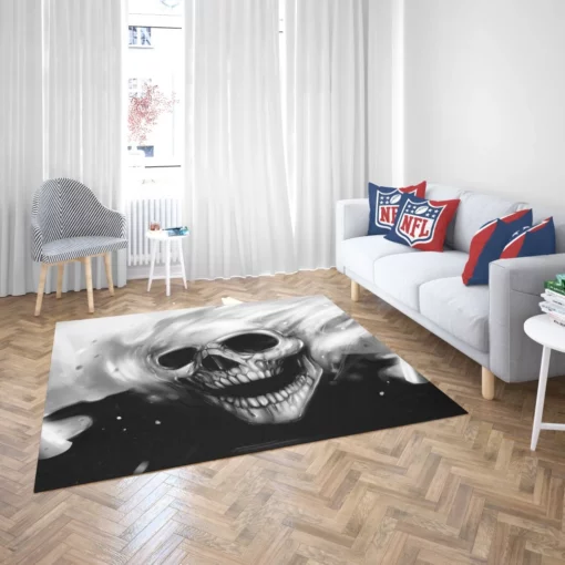 Ghost Rider Skull Haunting Stare Comic Rug 2