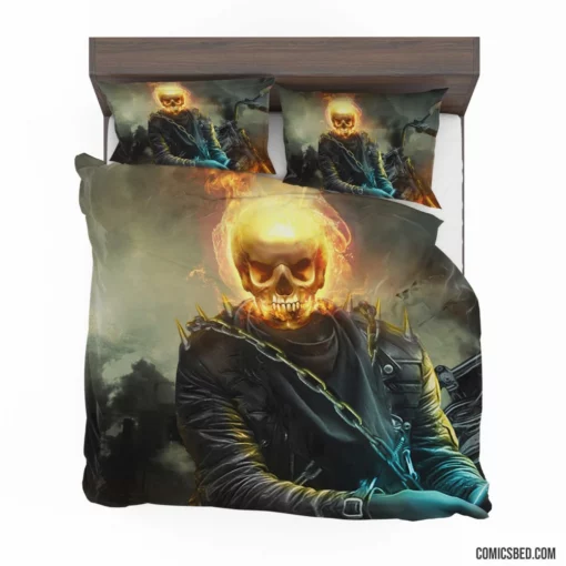 Ghost Rider Skull Spirit of Vengeance Comic Bedding Set 1