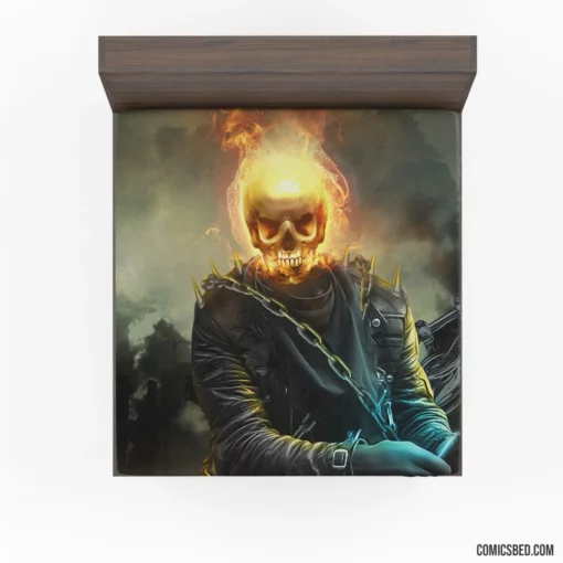 Ghost Rider Skull Spirit of Vengeance Comic Fitted Sheet 1