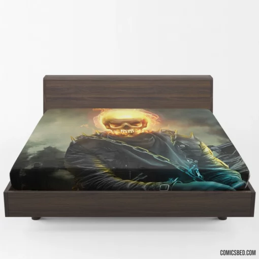 Ghost Rider Skull Spirit of Vengeance Comic Fitted Sheet