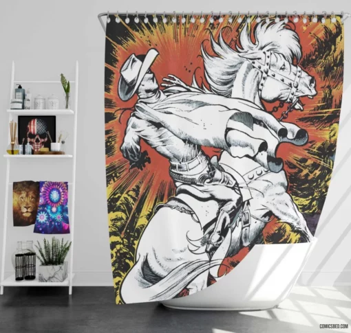 Ghost Rider Supernatural Quest Comic Shower Curtain