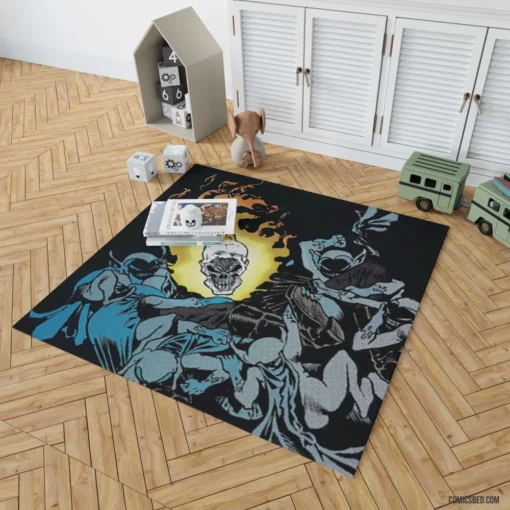 Ghost Rider Supernatural Rider Comic Rug 1