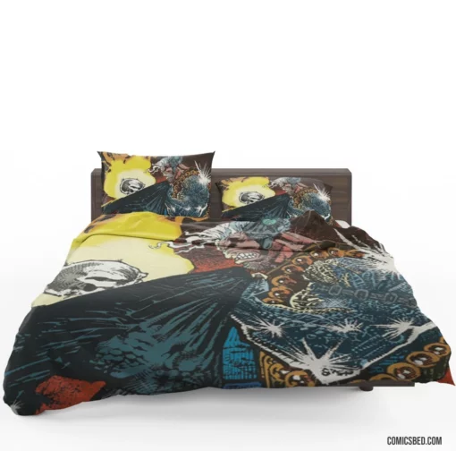 Ghost Rider Unleashed Marvel Fiery Avenger Comic Bedding Set