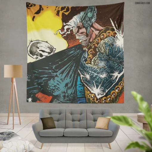 Ghost Rider Unleashed Marvel Fiery Avenger Comic Wall Tapestry