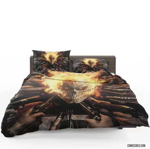 Ghost Rider Unleashed Marvel Flame Avenger Comic Bedding Set