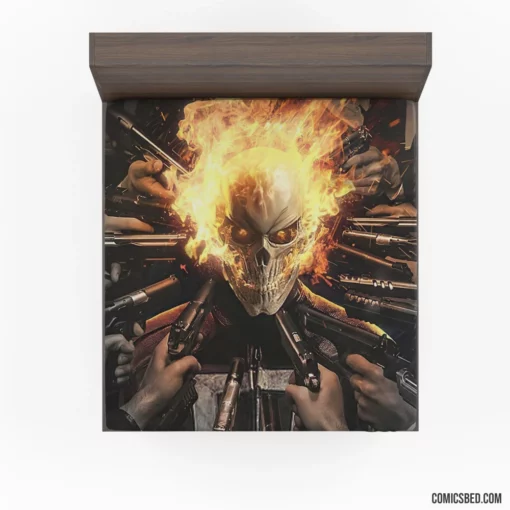 Ghost Rider Unleashed Marvel Flame Avenger Comic Fitted Sheet 1