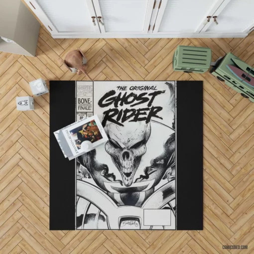 Ghost Rider Vengeance Fiery Ride Comic Rug