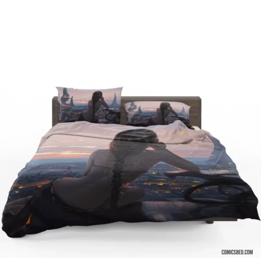 GhostBlade Enigmatic Fantasy Warrior Comic Bedding Set