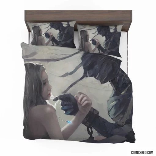 GhostBlade Enigmatic Woman Warrior Comic Bedding Set 1