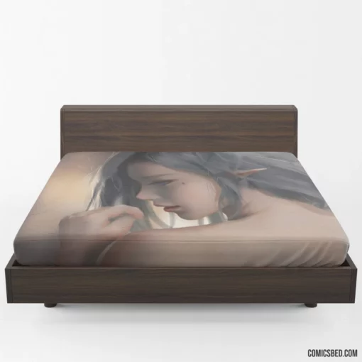 GhostBlade Fantasy Warrior Mood Comic Fitted Sheet